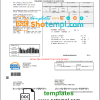 editable template, USA Florida Seco Energy utility bill template in Word and PDF format