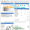 editable template, USA Georgia Savannah utility bill template in Word and PDF format