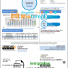 editable template, USA Iowa City of Davenport utility bill template in Word and PDF format