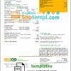 editable template, USA Maryland SMECO utility bill template in Word and PDF format