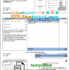 editable template, USA Mississippi Dixie Electric utility bill template in Word and PDF format