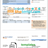 editable template, USA New Jersey South Jersey Gas utility bill template in Word and PDF format