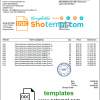 editable template, Germany Hardcore Merchandise invoice template in Word and PDF format