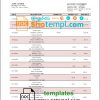 editable template, Vietnam Agribank bank statement template in Word and PDF format