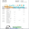 editable template, Zimbabwe Stanbic Bank statement template in Word and PDF format