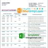 editable template, Kazakhstan Forte bank statement template in Excel and PDF format