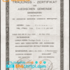 editable template, Germany marriage certificate template in PSD format