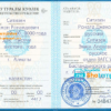 editable template, Kazakhstan birth certificate fully editable template in PSD format