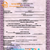 editable template, Kazakhstan death certificate fully editable template in PSD format