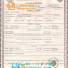 editable template, Mexico birth certificate template in PSD format, fully editable