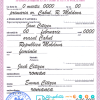 editable template, Moldova birth certificate template in PSD format, fully editable