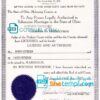 editable template, USA Ohio state marriage certificate template in PSD format