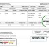 editable template, # smart up pay stub template in Word and PDF format