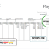 editable template, # clean sweep pay stub template in Word and PDF format