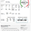 editable template, USA Ohio construction company earnings statement template in Word and PDF format