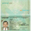 editable template, Kazakhstan passport template in PSD format, fully editable (2009 - present)