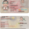 editable template, Kyrgyzstan ID card template in PSD format, fully editable