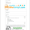 editable template, Ireland Shutterstock invoice template in Word and PDF format, fully editable