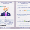FREE editable template, Andorra dog (animal, pet) passport PSD template, fully editable