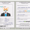 FREE editable template, Angola dog (animal, pet) passport PSD template, fully editable