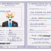 FREE editable template, Austria dog (animal, pet) passport PSD template, fully editable