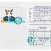FREE editable template, Azerbaijan cat (animal, pet) passport template in PSD, fully editable