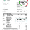editable template, Benin African Development Bank statement template in Excel and PDF format