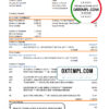 editable template, Bolivia Banco de Crédito de Bolivia bank statement template in Excel and PDF format