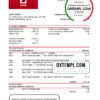 editable template, Brunei CIMB bank statement template in Excel and PDF format (autosum)