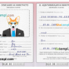FREE editable template, Bulgaria dog (animal, pet) passport PSD template, fully editable
