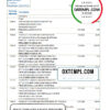 editable template, Burkina Faso Bank of Africa bank statement Excel and PDF template, fully editable (AutoSum)
