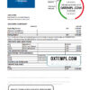 editable template, Cabo Verde Banco Inter-Atlântico bank statement Excel and PDF template (AutoSum)