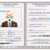 FREE editable template, Cabo Verde dog (animal, pet) passport PSD template, fully editable