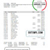 editable template, Cambodia Union Commercial bank statement Excel and PDF template, fully editable (AutoSum)