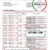 editable template, Cameroon SCB bank statement Excel and PDF template, fully editable (AutoSum)