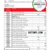 editable template, Canada Bank of Montreal bank statement Excel and PDF template (AutoSum)