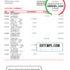 editable template, Canada Scotiabank bank statement Excel and PDF template, fully editable (AutoSum)