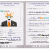FREE editable template, Chad dog (animal, pet) passport PSD template, completely editable