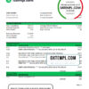 editable template, Comoros iSavings bank statement Excel and PDF template, completely editable (AutoSum)