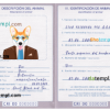 FREE editable template, Costa Rica dog (animal, pet) passport PSD template, fully editable