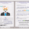 FREE editable template, Côte d'Ivoire dog (animal, pet) passport PSD template, fully editable