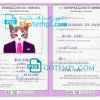 FREE editable template, Croatia cat (animal, pet) passport PSD template, fully editable