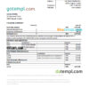 editable template, Croatia Podravska bank statement Excel and PDF template
