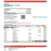 editable template, Croatia Zagrebačka Bank statement Excel and PDF template