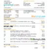 editable template, Cuba Banco Central de Cuba bank statement Excel and PDF template
