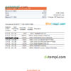 editable template, Cyprus Ancoria bank statement Excel and PDF template