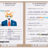 FREE editable template, Cyprus dog (animal, pet) passport PSD template, completely editable