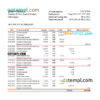 editable template, Egypt Alex bank statement Excel and PDF template