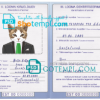 FREE editable template, Estonia cat (animal, pet) passport PSD template, fully editable