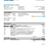 editable template, Estonia Coop Pank bank statement Excel and PDF template